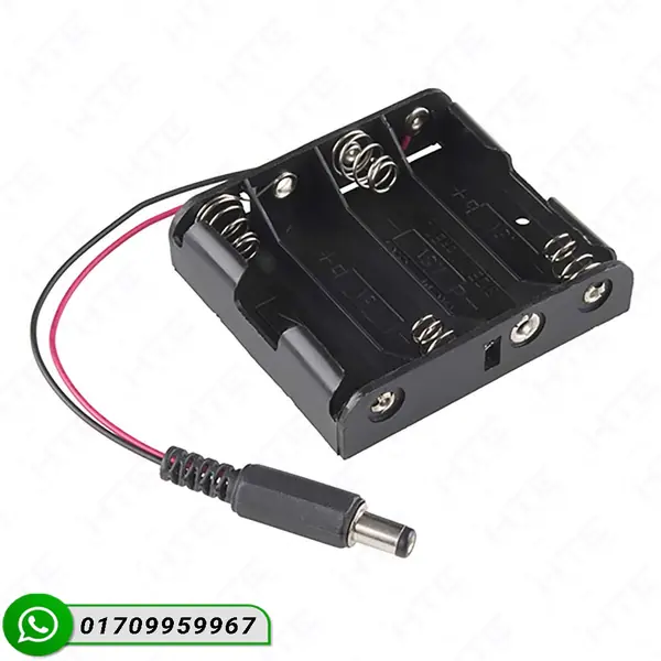 4 x AA Battery Holder with Jack