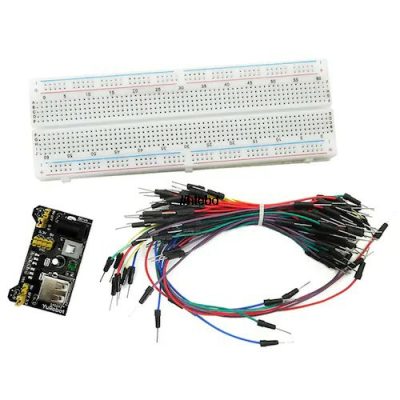 Breadboard Kit with Power Supply and Jumper Cables