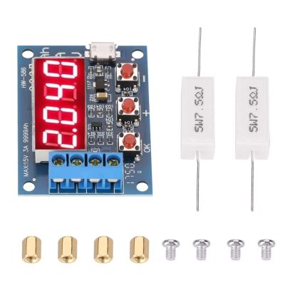 Battery Capacity Discharge Tester Meter for 1V-15V Battery