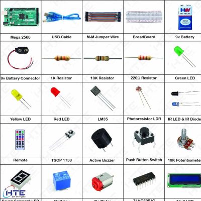 Arduino Mega2560 based Starter Kit