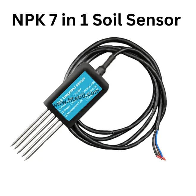NPK PH EC RS485 5-Pin Sensor 7 In 1 For Agriculture