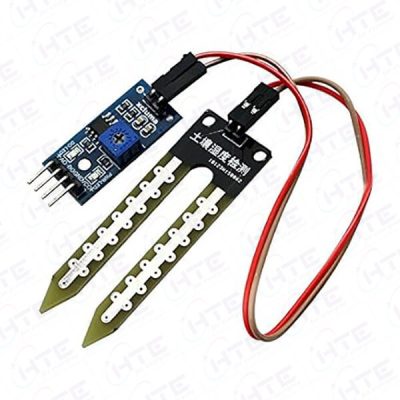 Soil Moisture Sensor in Garden Monitoring Soil Moisture Levels for Optimal Plant Growth