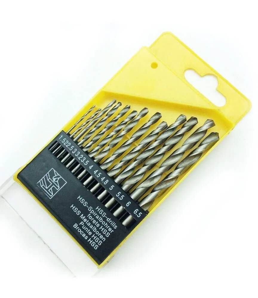 13pcs HSS Drill Bit Set for Electric and Manual Drilling Machines