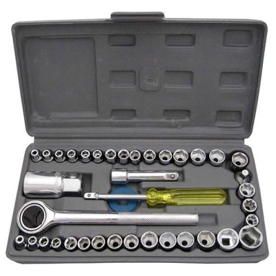 40-in-1 Socket Wrench Screwdriver Tool Set for Home and Auto Repairs