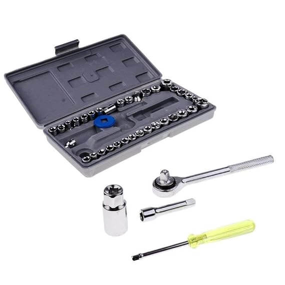 40-in-1 Socket Wrench Screwdriver Tool Set for Home and Auto Repairs - Image 4
