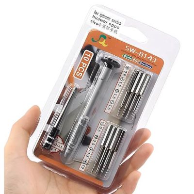 SW-8143 Magnetic Multipurpose Screwdriver Set for Smartphone, Laptop, and Home Appliance Repairs