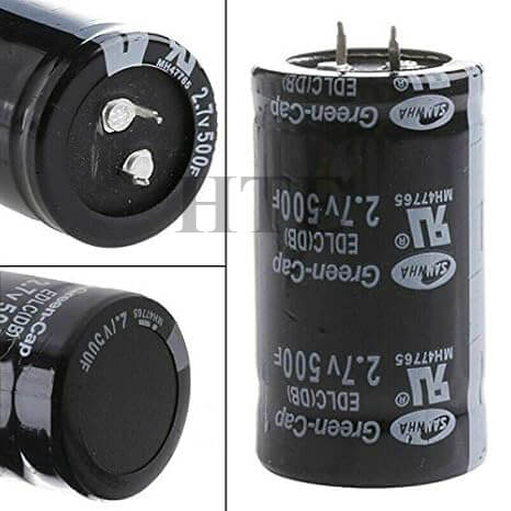 2.7V 500F 35x60mm Super Capacitor Ultra Capacitors for Energy Storage & Power Backup