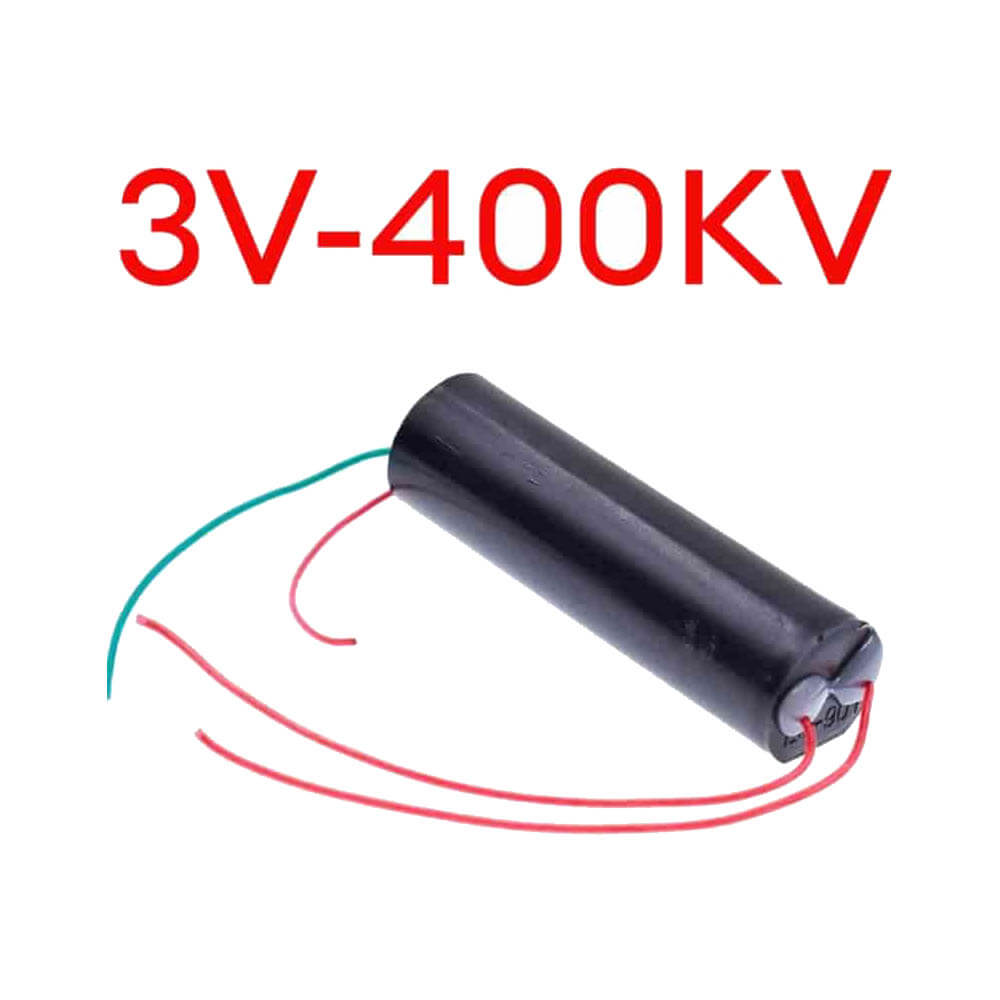 High Voltage Generator Combo Pack – 400KV Boost Module, Li-ion Battery, Charging Module, Push Switch for DIY Electronics Projects - Image 2