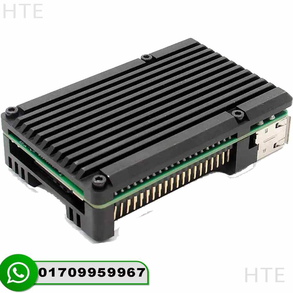 Raspberry Pi 4 Aluminum Alloy Case with Dual Fan Cooling - Image 4
