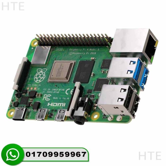 Raspberry Pi 4 Model B 8GB With Quad-Core CPU And Dual 4K Support | HTE ...