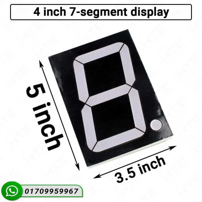 4x7 Led 4 Inch Large 7-Segment LED Display | HTE Bangladesh