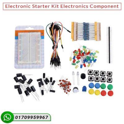 Electronic Starter Kit for DIY Projects with Arduino, Raspberry Pi, and Electronics Components - Available at HTE Bangladesh