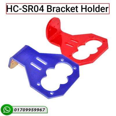 HC-SR04 Bracket Holder for ultrasonic sensor module, ideal for Arduino, robotics, and distance measuring projects.