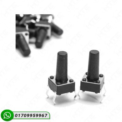 Long Head Momentary 4 Pin Tactile Push Button Switch for PCB DIP