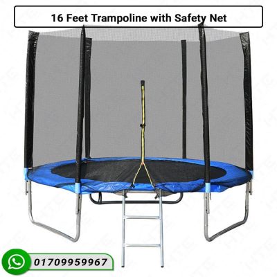 16 Feet Trampoline with Safety Net SKYWALKER EPIC outdoor fun for kids and adults