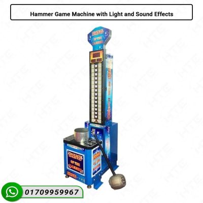 Hammer Game Machine with Light and Sound Effects Front View