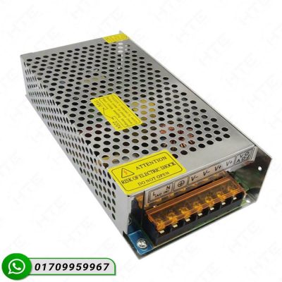 12V 40A DC Power Supply (SMPS) with aluminum metal case for industrial use.