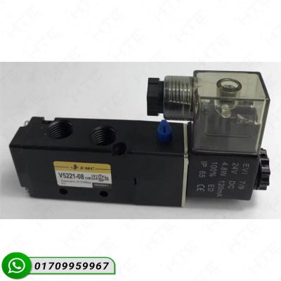 EMC V5221-08 Solenoid Valve 24V DC for industrial automation.