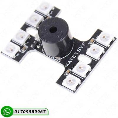 Matek WS2812B LED Tail Light and Loud Buzzer for Drone Navigation.