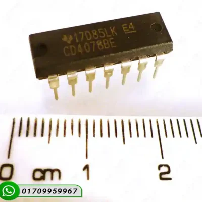 High-quality front view of the CD4078BE DIP-14