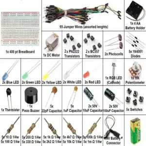HTE Electronics DIY Kit Starter Set components