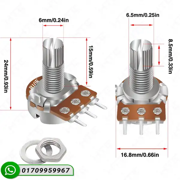 10k ohm Potentiometer | 10k pot - Image 2