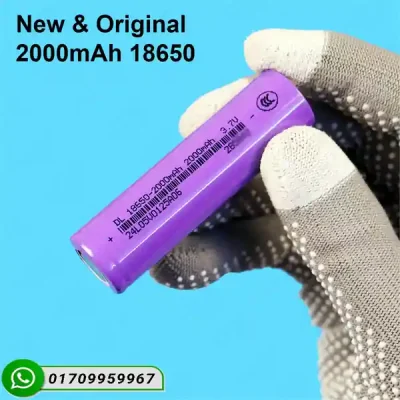 18650 2000mAh 3.7V Li-ion Rechargeable Battery