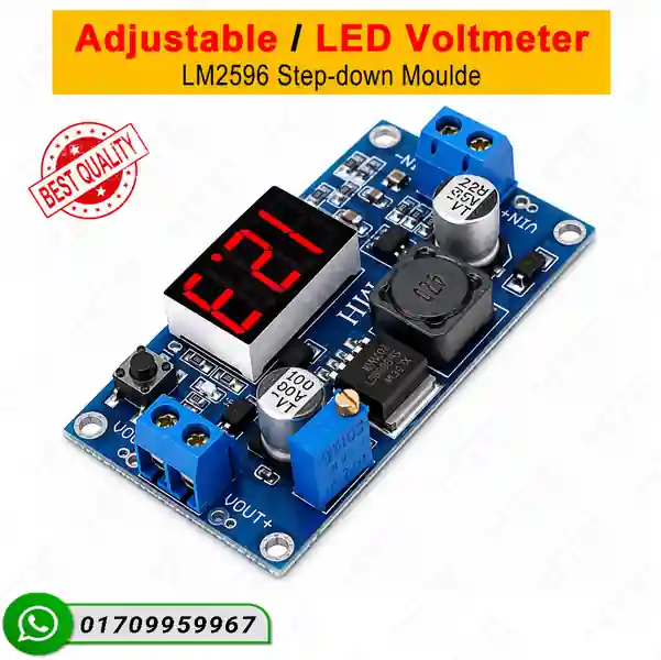LM2596 Step Down Buck Converter Module with LED Display