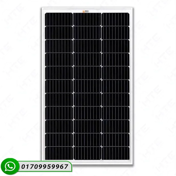 100W Monocrystalline Solar Panel 12V – High Efficiency 100 Watt Mono Solar Pane - Image 2