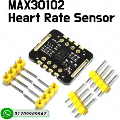 MAX30102 PPG Biosensor Module - High-Accuracy Heart Rate & Blood Oxygen Saturation (SpO2) Sensor with I2C Interface