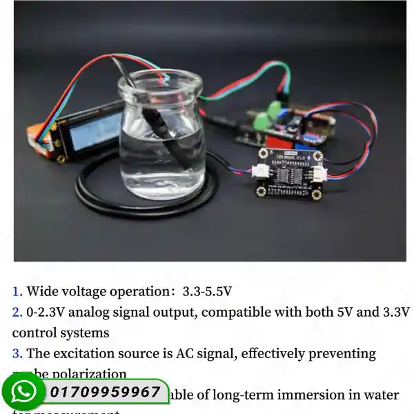 Gravity Analog TDS Sensor V1.0 Water Quality Meter Module for Arduino Project - Image 4