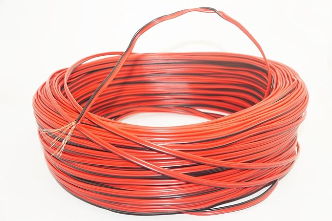 24AWG 2-Core Twin Low Voltage Wire for LED Strip, Speaker & Automotive (300V, 1M)