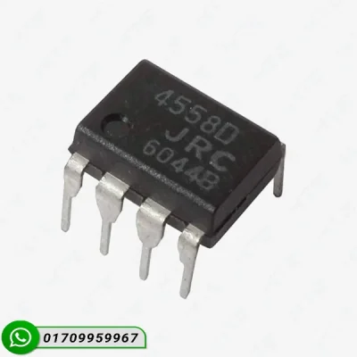 JRC4558D Dual High-Performance Operational Amplifier IC (DIP-8 Package)