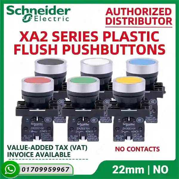 Schneider Electric ZA2EE101 Single Contact Block 1NO for 22mm Push Button Switch