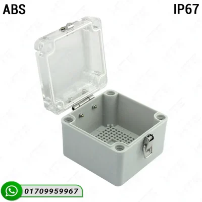 100x100x75mm hinged waterproof junction box