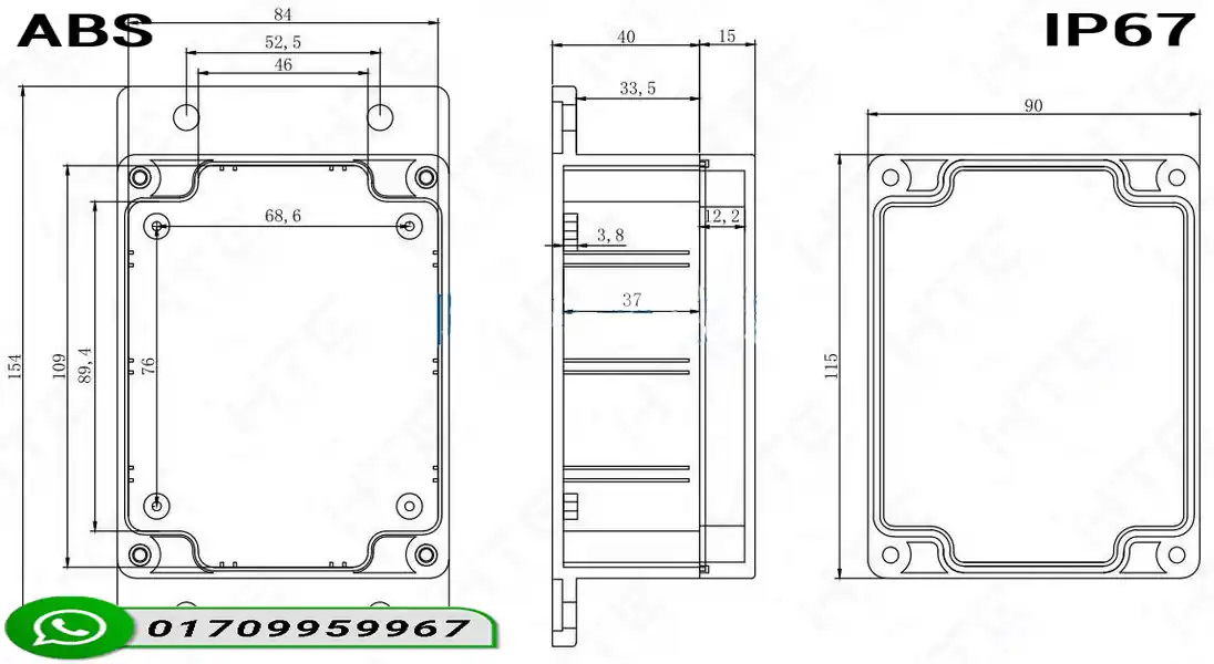 ip67 cable junction box bd product photo