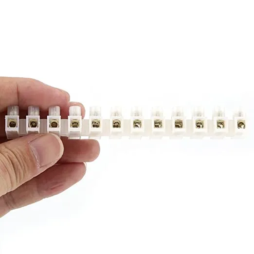 12-Way PVC Electrical Screw Terminal Block