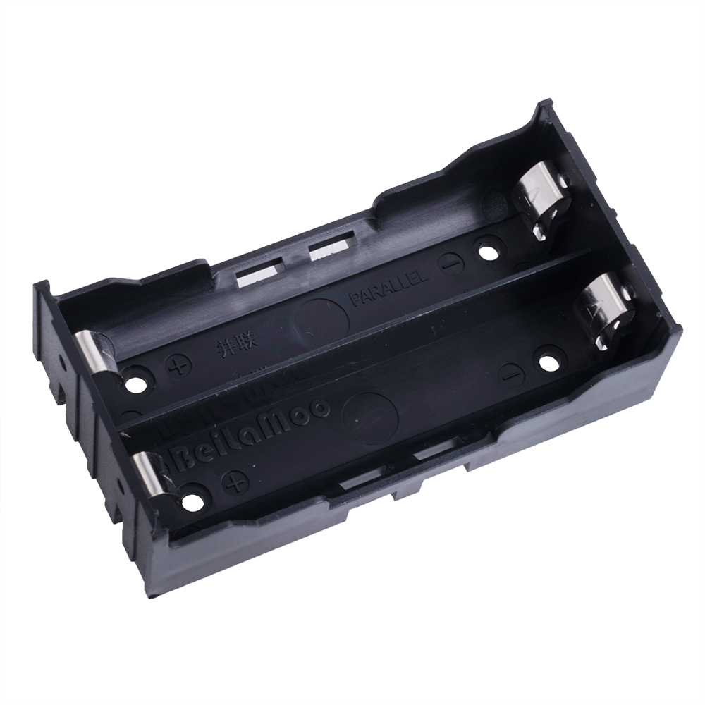 2-Slot 18650 Battery Holder with Parallel Connection Case