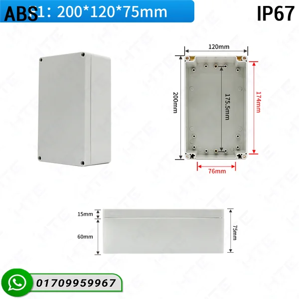 ip67 waterproof abs case