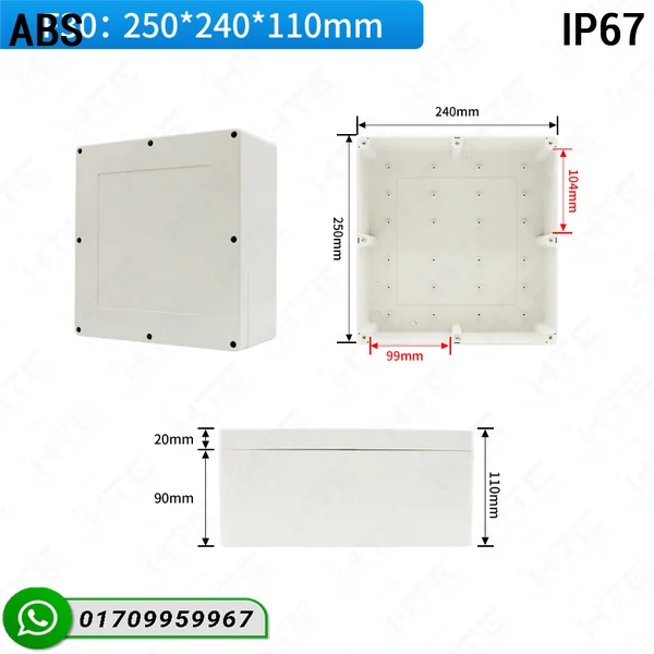 ip67 waterproof abs pc case