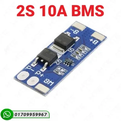 2S 10A BMS 7.4V 8.4V 18650 Lithium Battery Protection Board