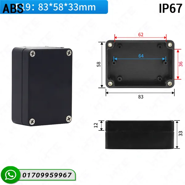 ip67 waterproof abs case
