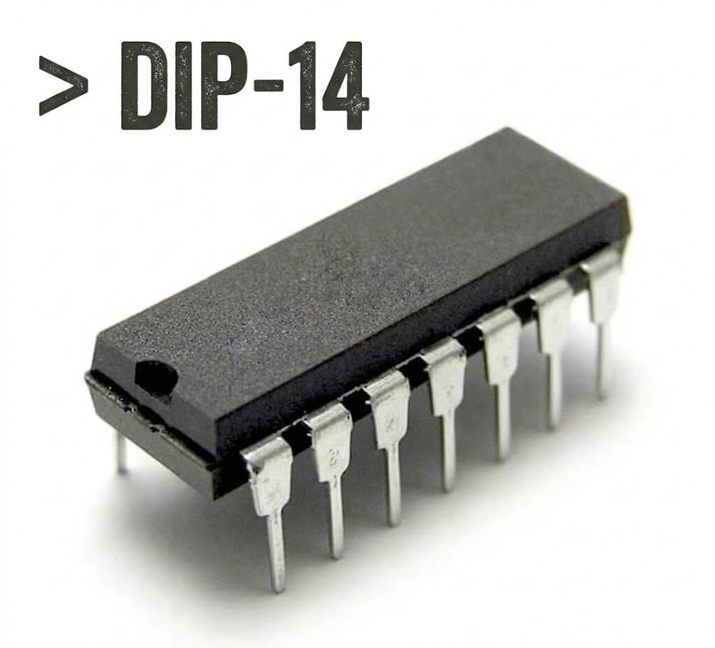 7400 (Quad NAND), 7402 (Quad NOR), 7404 (Hex Inverter), 7408 (Quad AND), 7432 (Quad OR), 7486 (Quad XOR).