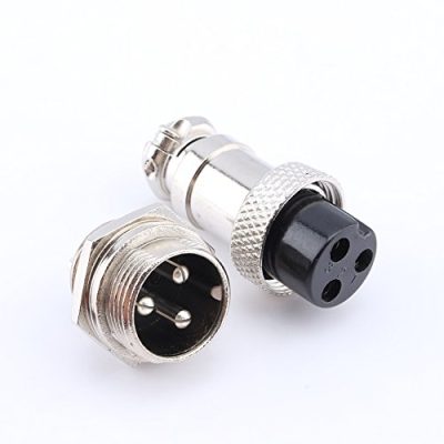 GX16 3-Pin Male & Female Aviation Plug Connector (16mm)