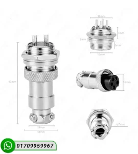 GX16 5-Pin Aviation Connector Pair