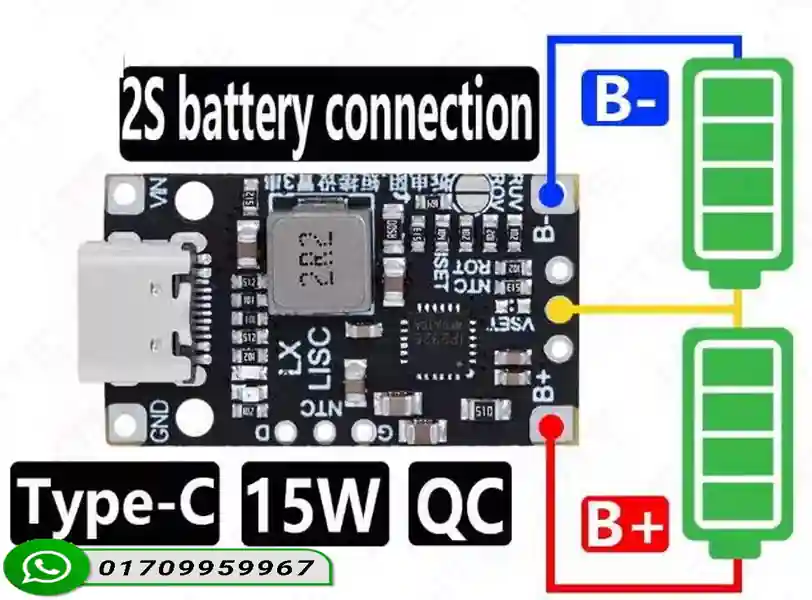 IP2326 2S/3S Lithium Battery Charging Module - Image 3