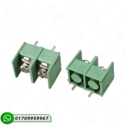 2 Pin 8.5mm PCB Screw Terminal Connector (300V 20A Through-Hole)