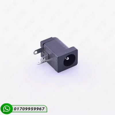 DC Female Power Jack 2.1mm x 5.5mm – Right Angle PCB Mount Connector (30V/3A)